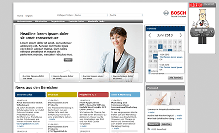 Weiterentwicklung Intranet BOSCH