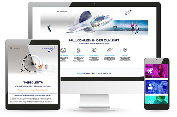 Futuristischer IT-Auftritt Far Galaxy