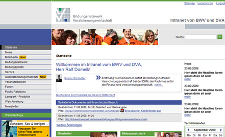 BWV Intranet