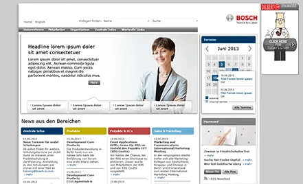 Weiterentwicklung Intranet BOSCH