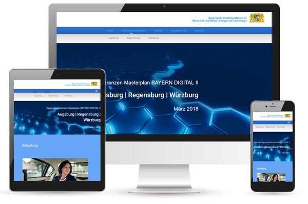 Beispiel Veranstaltung Website